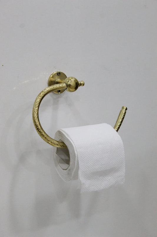 Unlacquered Solid Brass Toilet Paper Holder - NORD BRASS