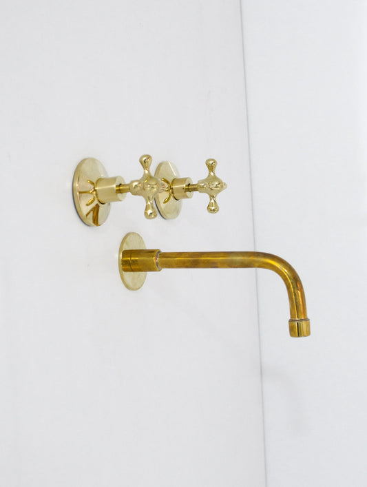 Wall Mounted Tub Filler - Bath Tub Filler ISH13 - NORD BRASS