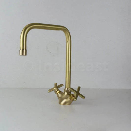 Single Hole Bathroom Faucet - Antique Brass Bathroom Faucet IBF08 - NORD BRASS