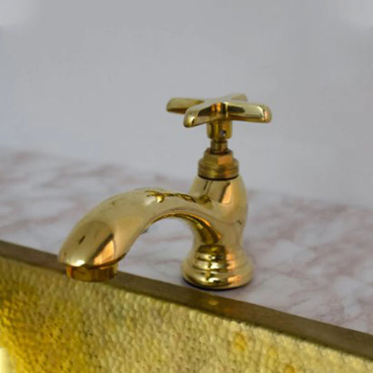 Single Hole Brass Bathroom Faucet - Brass Single Hole Bathroom Faucet - NORD BRASS