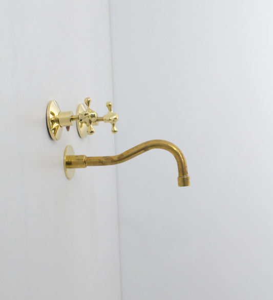 Tub Filler Faucet - Wall Mount Tub Filler - NORD BRASS