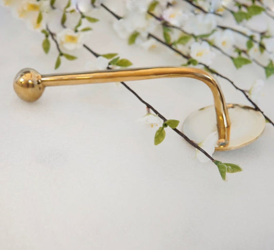 Unlacquered Solid Brass Toilet Paper Holder, Bathroom Handmade Brass Toilet Paper Holder