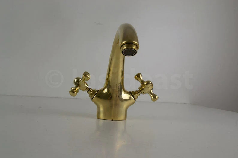 Brass Single Hole Bathroom Faucet - Bath Vanity Faucet - NORD BRASS