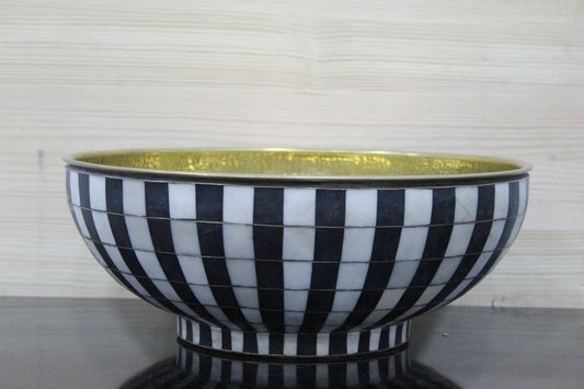 Bathroom Sink, Black Resin And Bone Conception,Vessel Sink, Moroccan Handmade Sink - NORD BRASS