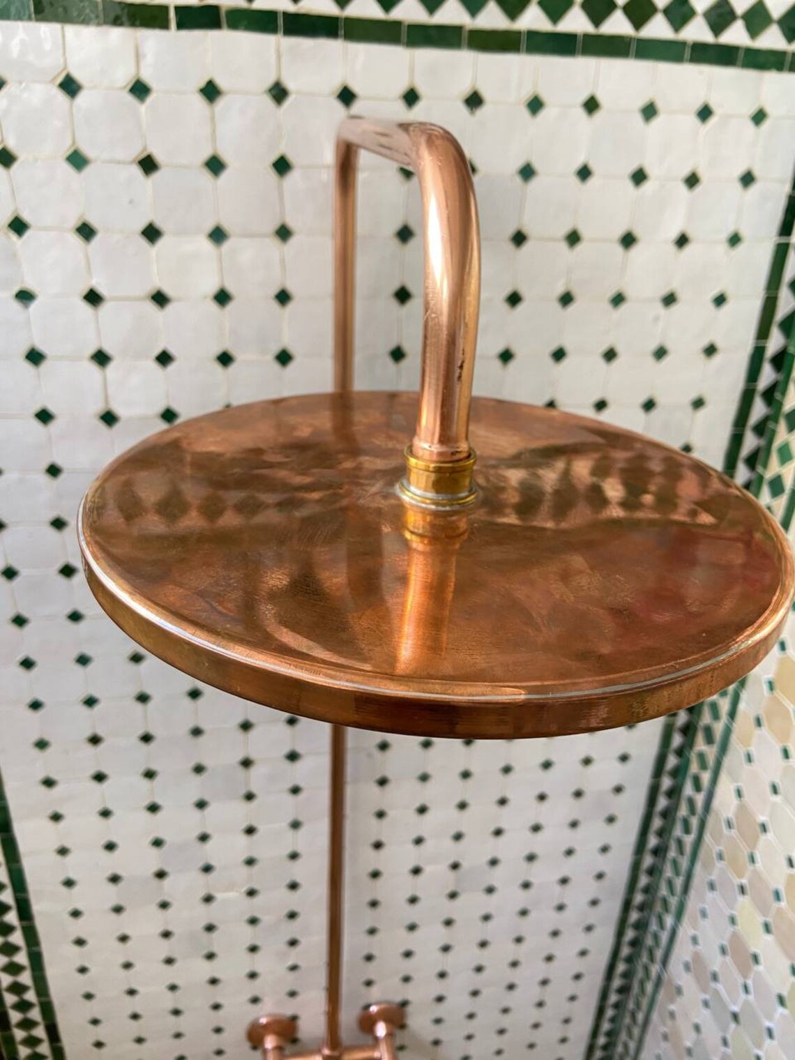 Unlacquered Solid Copper Shower, Copper Outdoor Shower - NORD BRASS